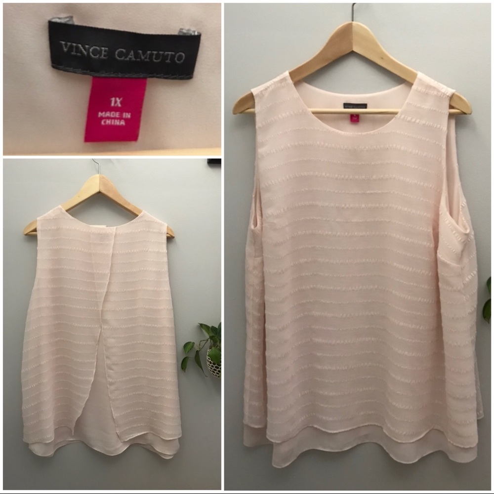 Delicate Vince Camuto split back tank